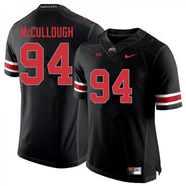 Ohio State Buckeyes #94 Roen McCullough Men Embroidery Jersey Blackout